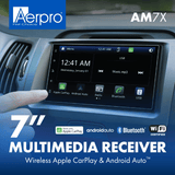 AERPRO AM7X 7" Multimedia Receiver with Wireless Apple CarPlay & Android Auto